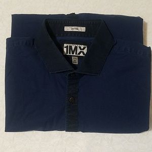 Express 1MX Limited Edition Blue Dress Shirt L